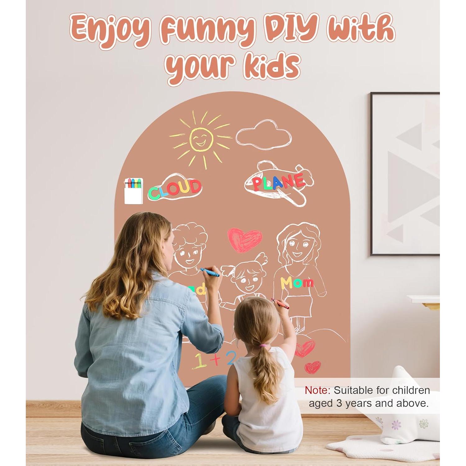 Calcomanía Magnética para Pared eHUPOO 100x80 cm Rosa