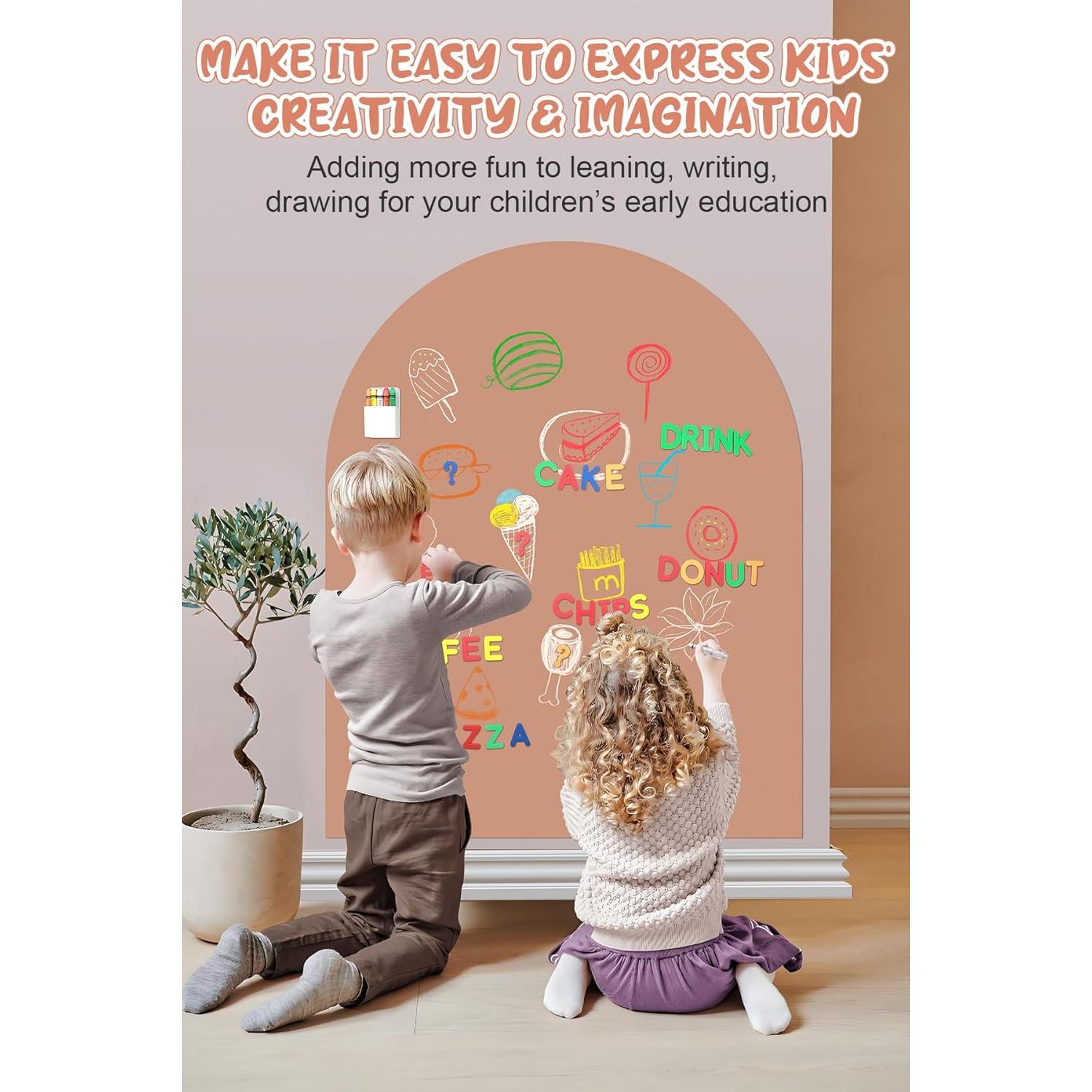 Calcomanía Magnética para Pared eHUPOO 100x80 cm Rosa