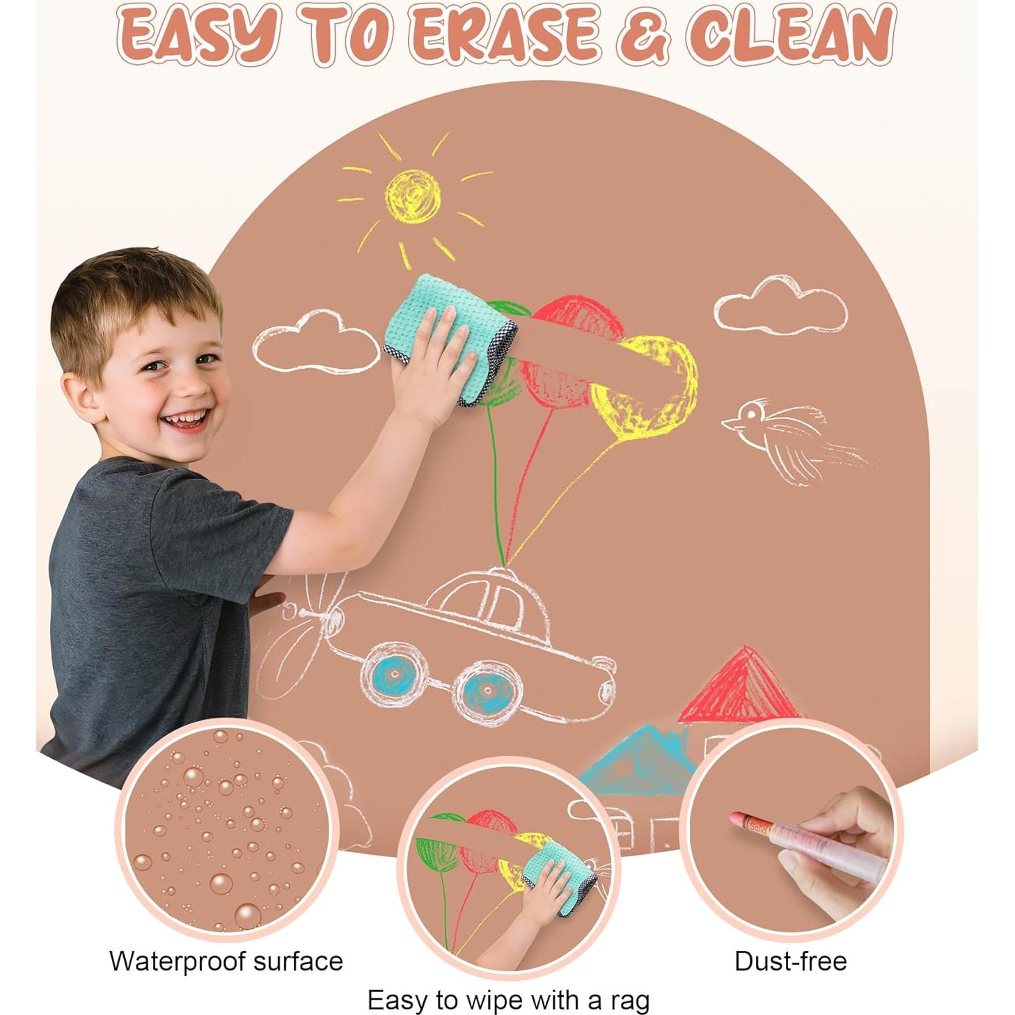 Calcomanía Magnética para Pared eHUPOO 100x80 cm Rosa