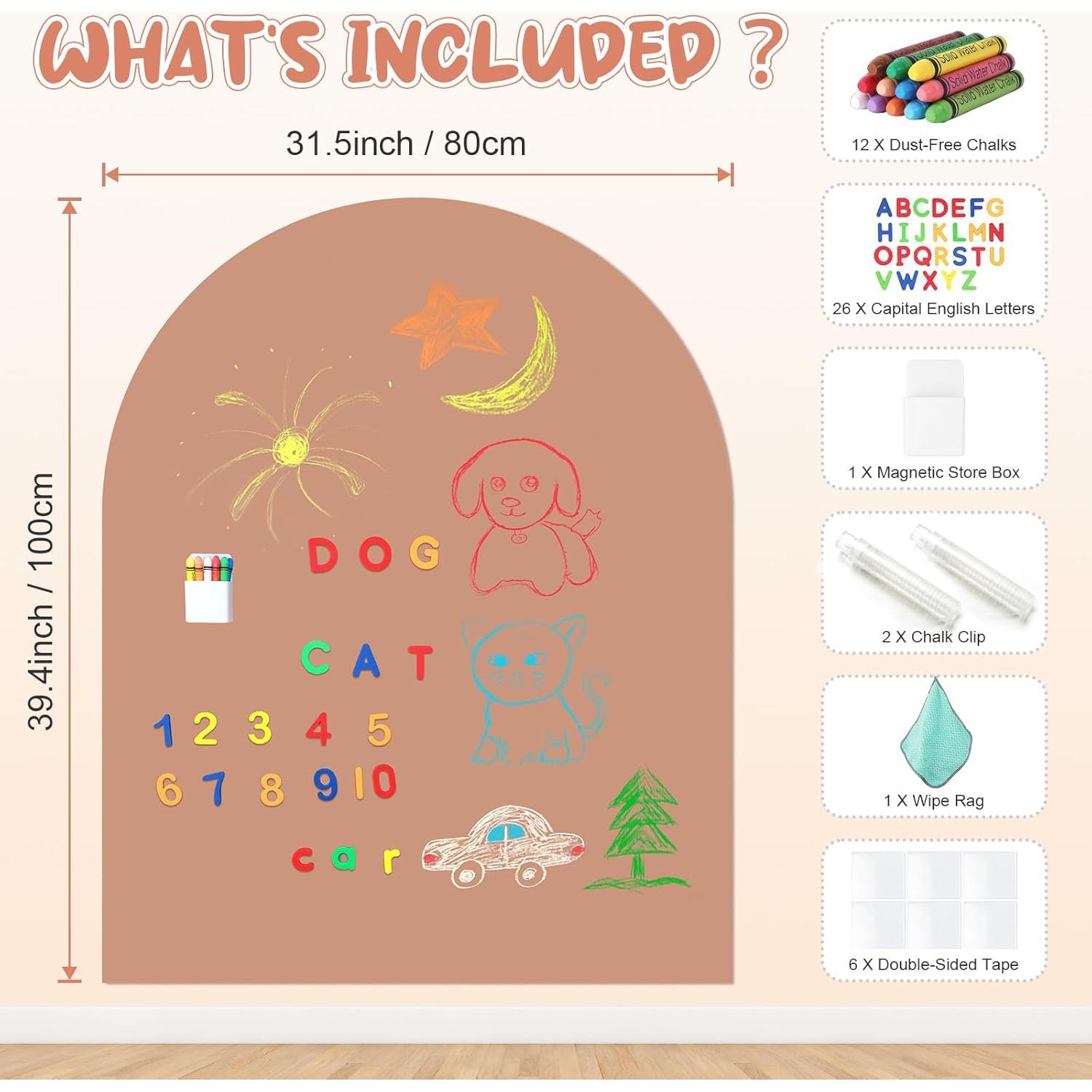 Calcomanía Magnética para Pared eHUPOO 100x80 cm Rosa