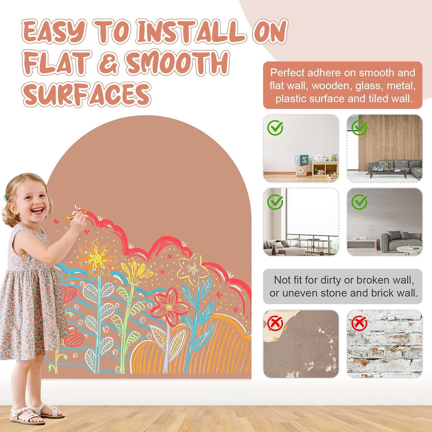 Calcomanía Magnética para Pared eHUPOO 100x80 cm Rosa