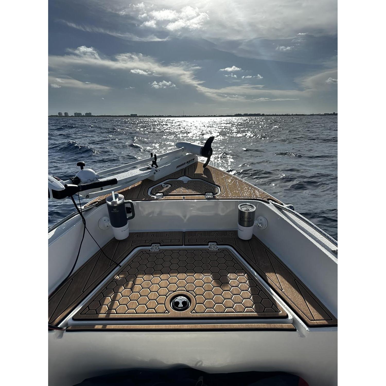 Soporte de Taza E-Sea Ajustable Blanco para Barcos y ATV