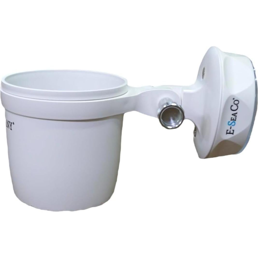 Soporte de Taza E-Sea Ajustable Blanco para Barcos y ATV