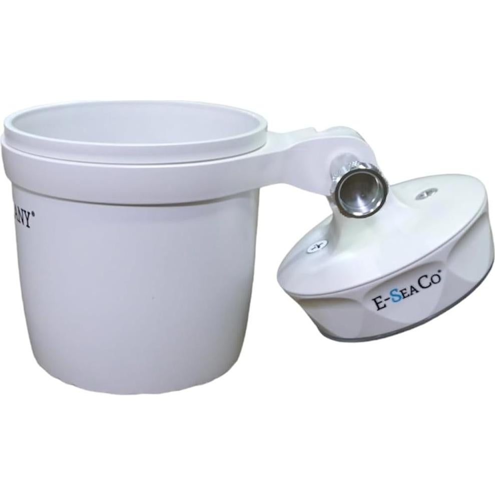 Soporte de Taza E-Sea Ajustable Blanco para Barcos y ATV