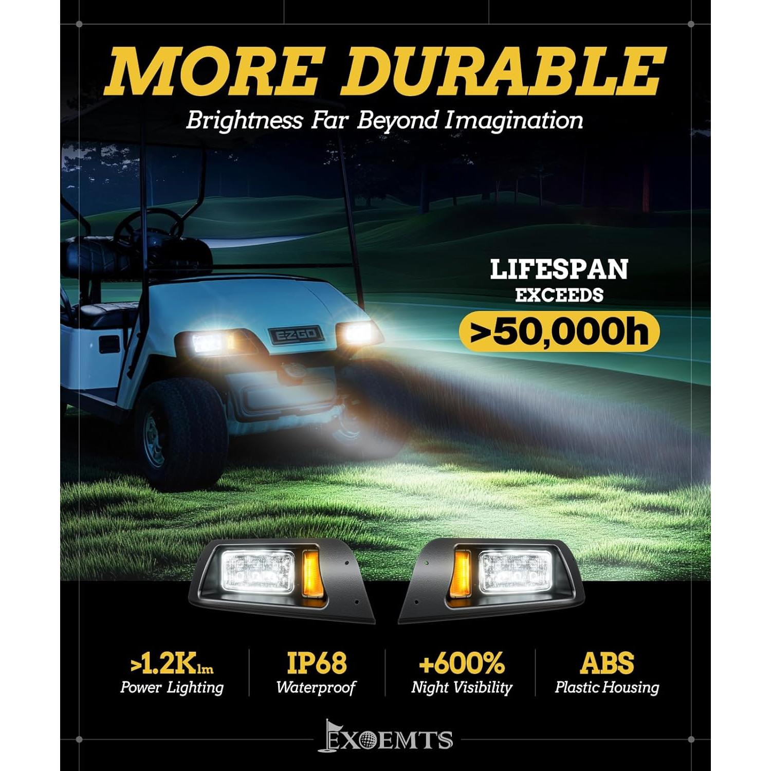 Kit de Luz Deluxe EXOEMTS para EZGO TXT 1996-2013 LED