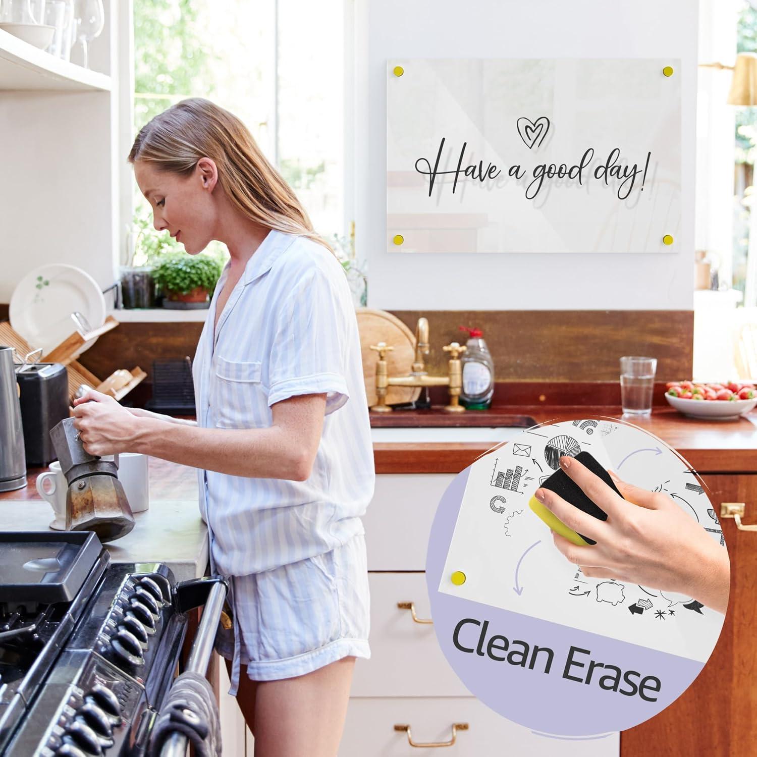 Tablero de Escritura Acrílico GuardMate 71x51 cm Borrado en Seco