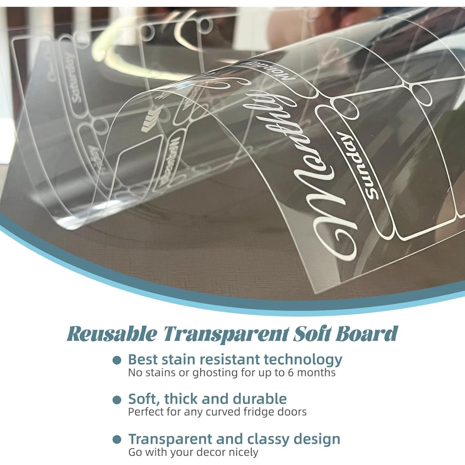 Juego de Calendarios Transparentes Clever Clean - 5 Pizarras Borrables