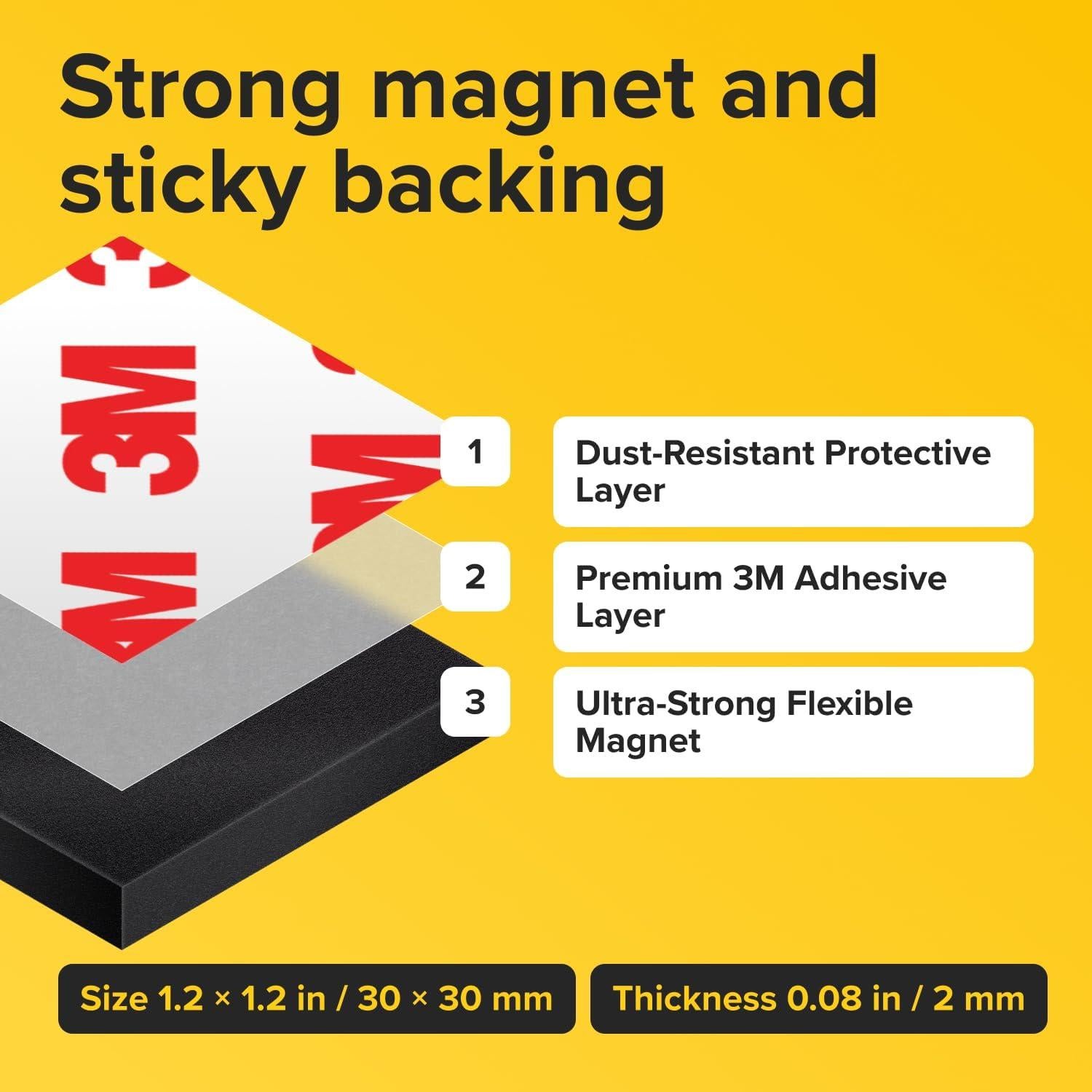 Imanes Hiper-Adhesivos X-bet MAGNET 90 Pcs 2.03 cm Redondos