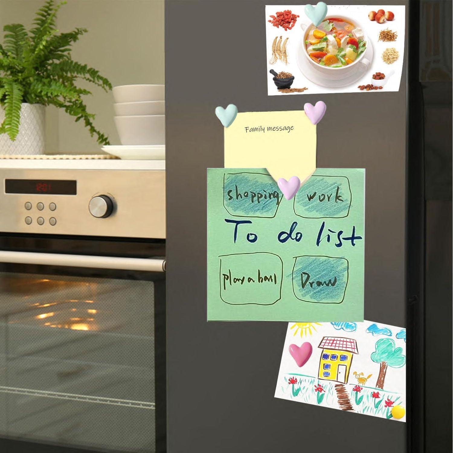 30 Imanes de Corazón Coloridos GLFYJOU para Refrigerador