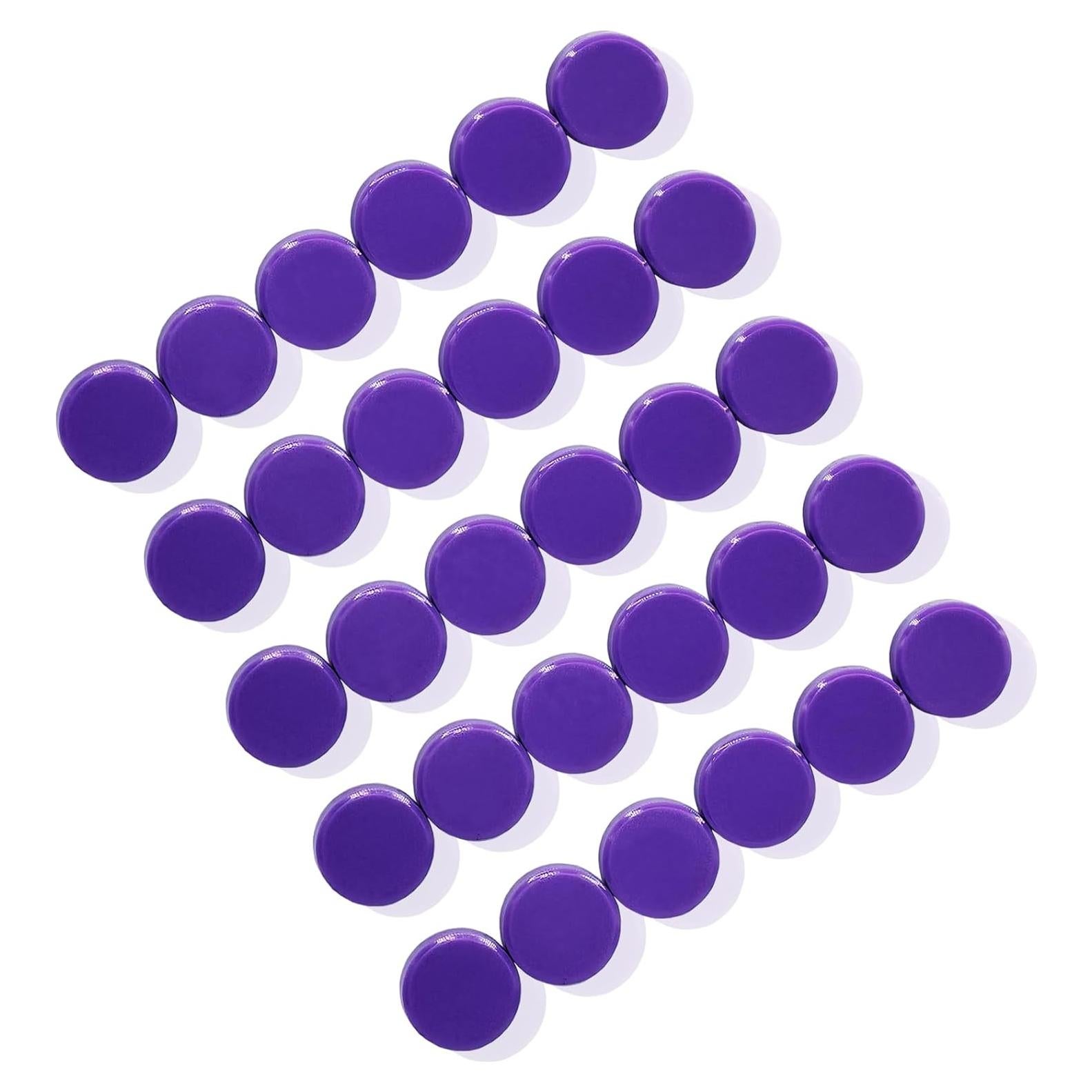 Imanes Redondos Fuertes ZDZBLX 30 Piezas 20mm Púrpura