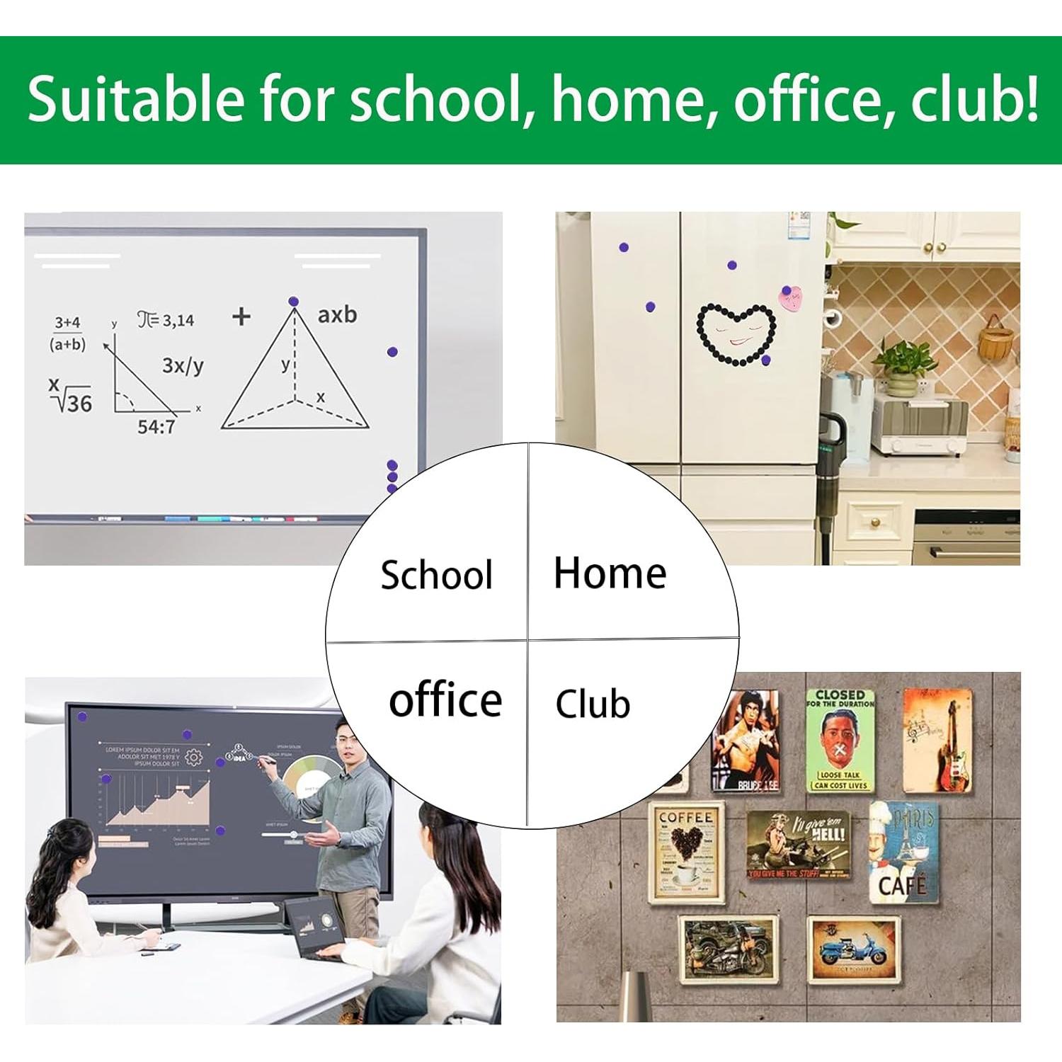 Imanes Redondos Fuertes ZDZBLX 30 Piezas 20mm Púrpura