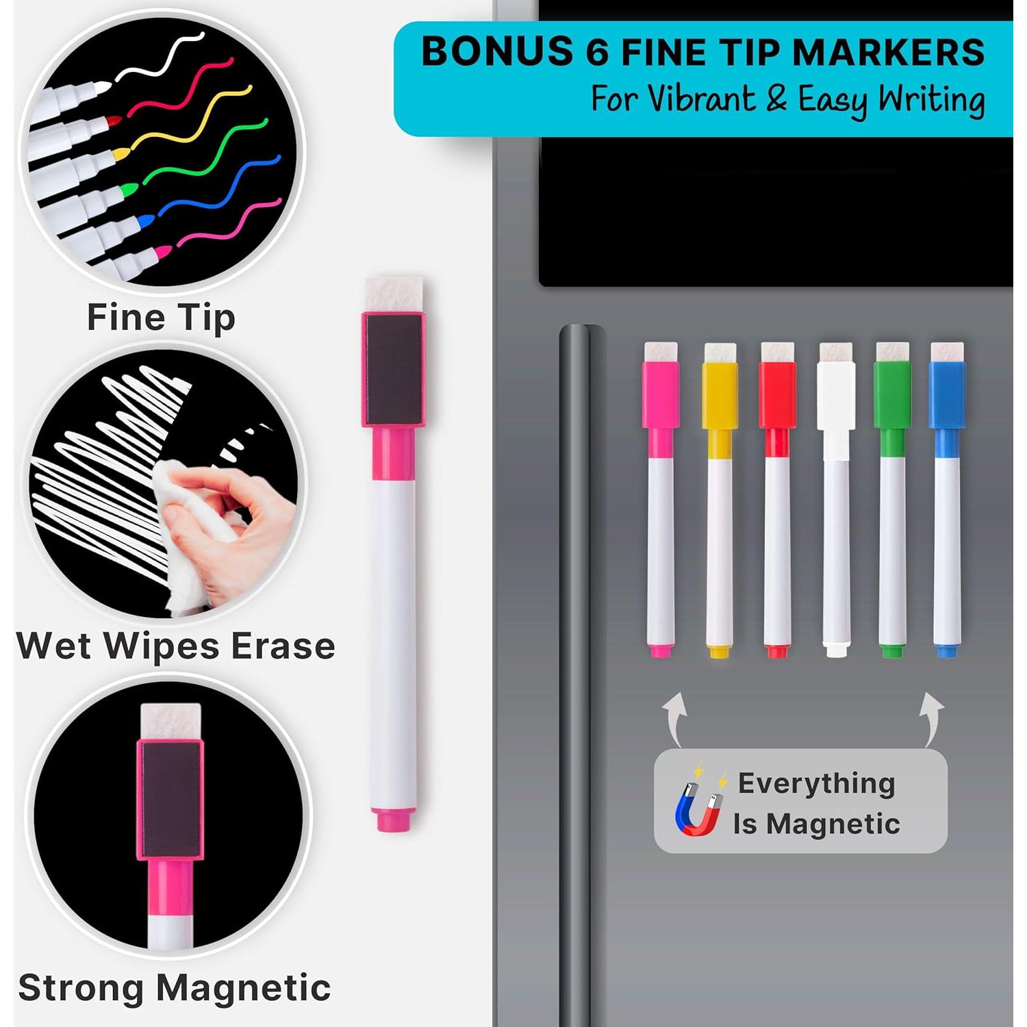 Pizarra Magnética para Nevera MODERNEAT 29.2x38.1 cm + Menú 17.8x22.9 cm