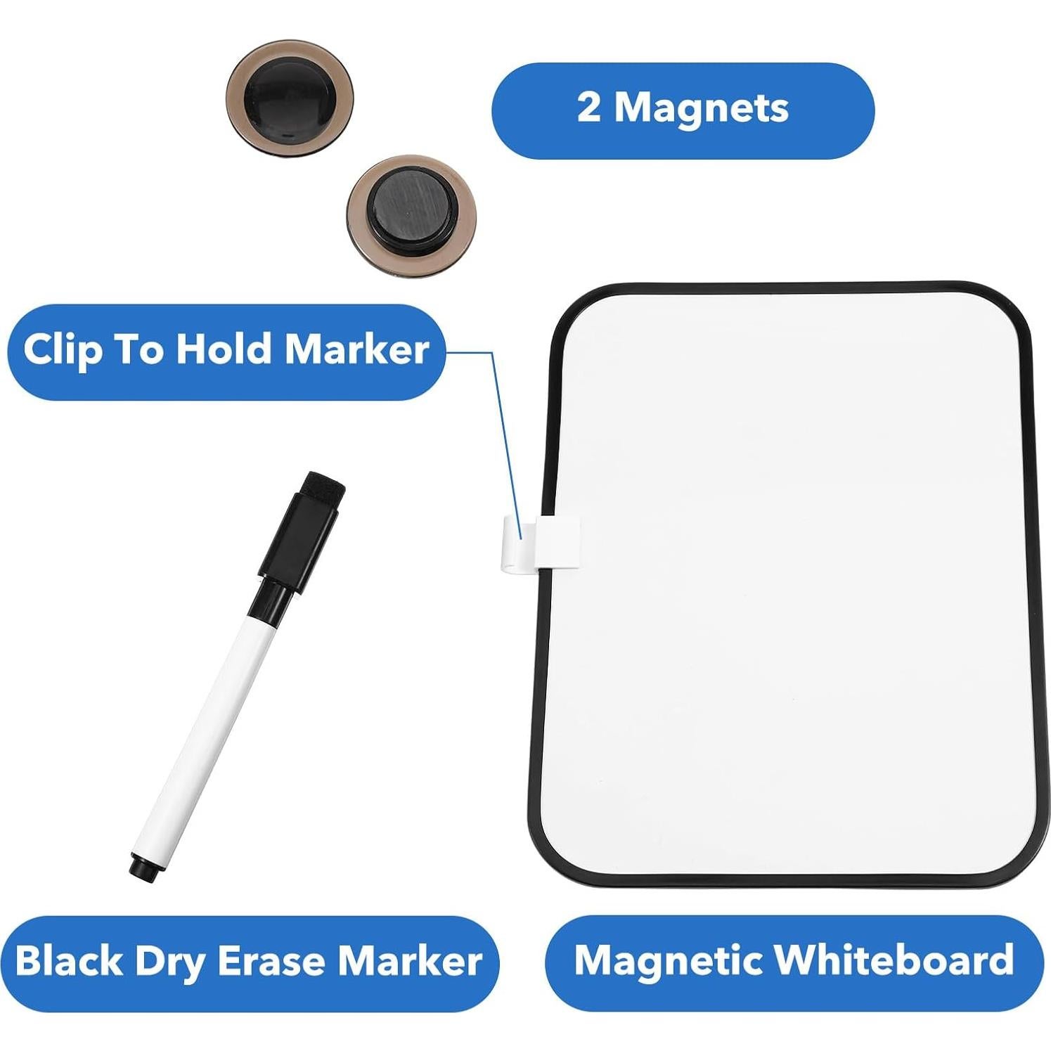 Tablero Magnético Pizarra Blanca Gsbnjuy 15x20 cm con Marcador