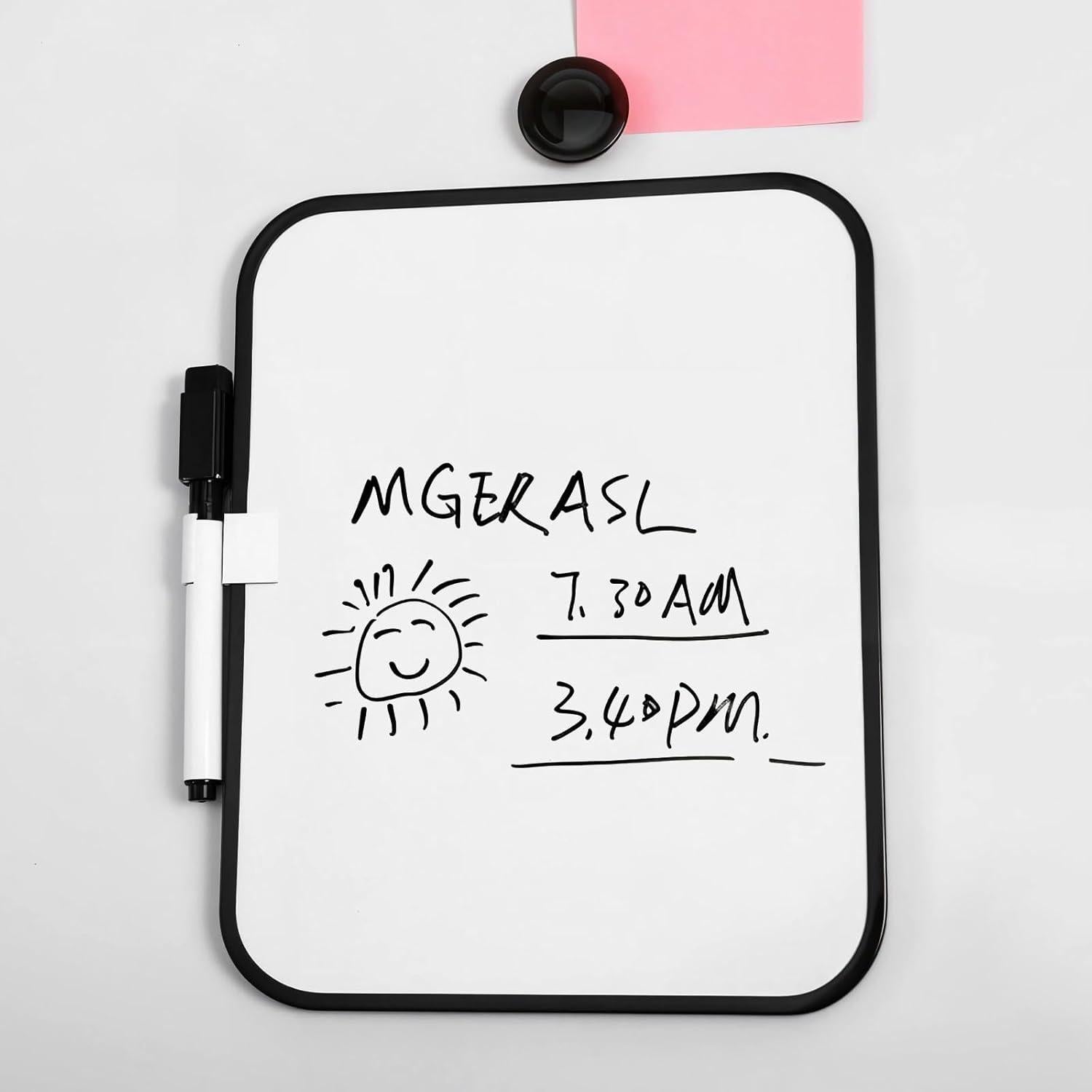 Tablero Magnético Pizarra Blanca Gsbnjuy 15x20 cm con Marcador