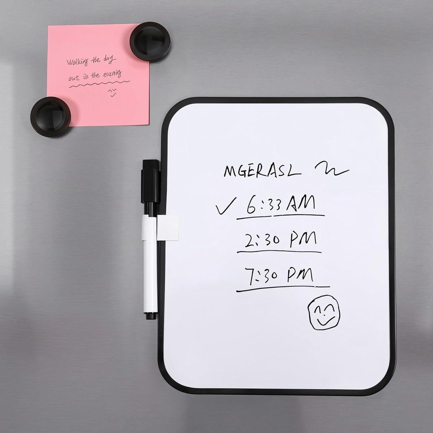 Tablero Magnético Pizarra Blanca Gsbnjuy 15x20 cm con Marcador