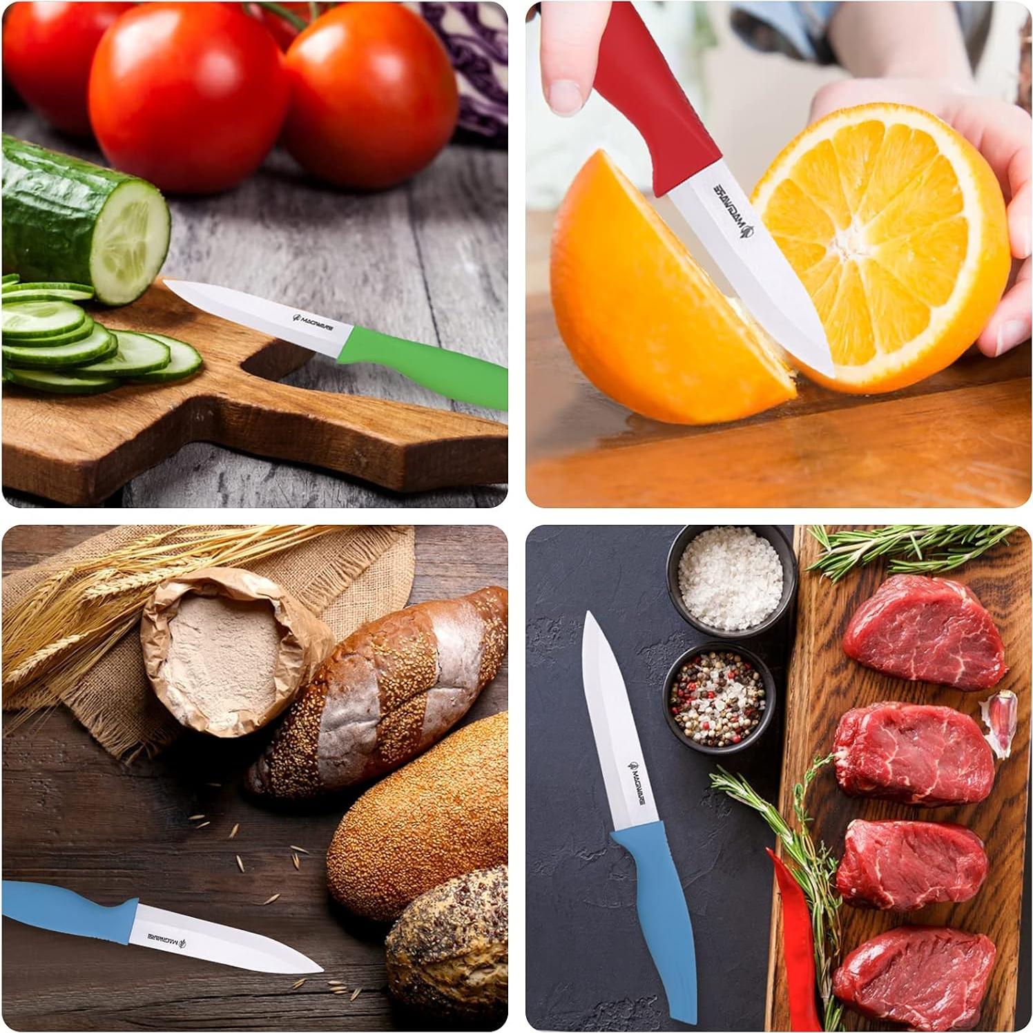 Juego de cuchillos de cerámica 6 piezas Magiware - Rojo