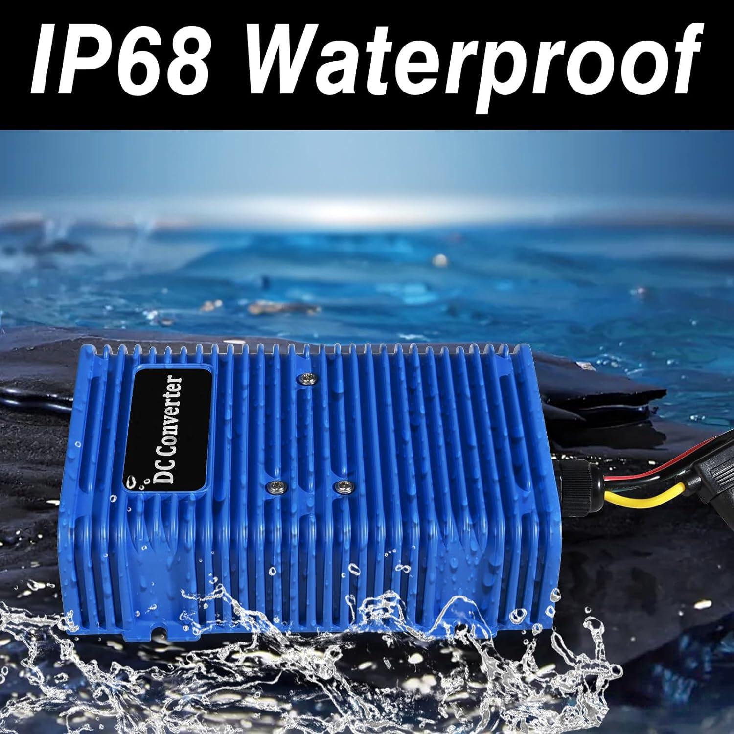 Reductor de Voltaje 36/48V a 12V DC 30A Genérico para Carro de Golf