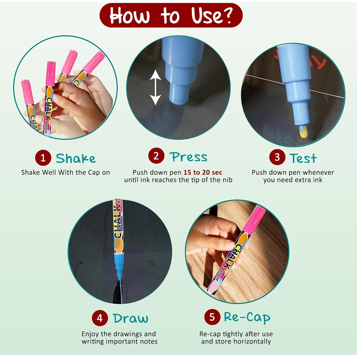 Calendario Magnético Negro LAMBOCK 2 PCS con Marcadores