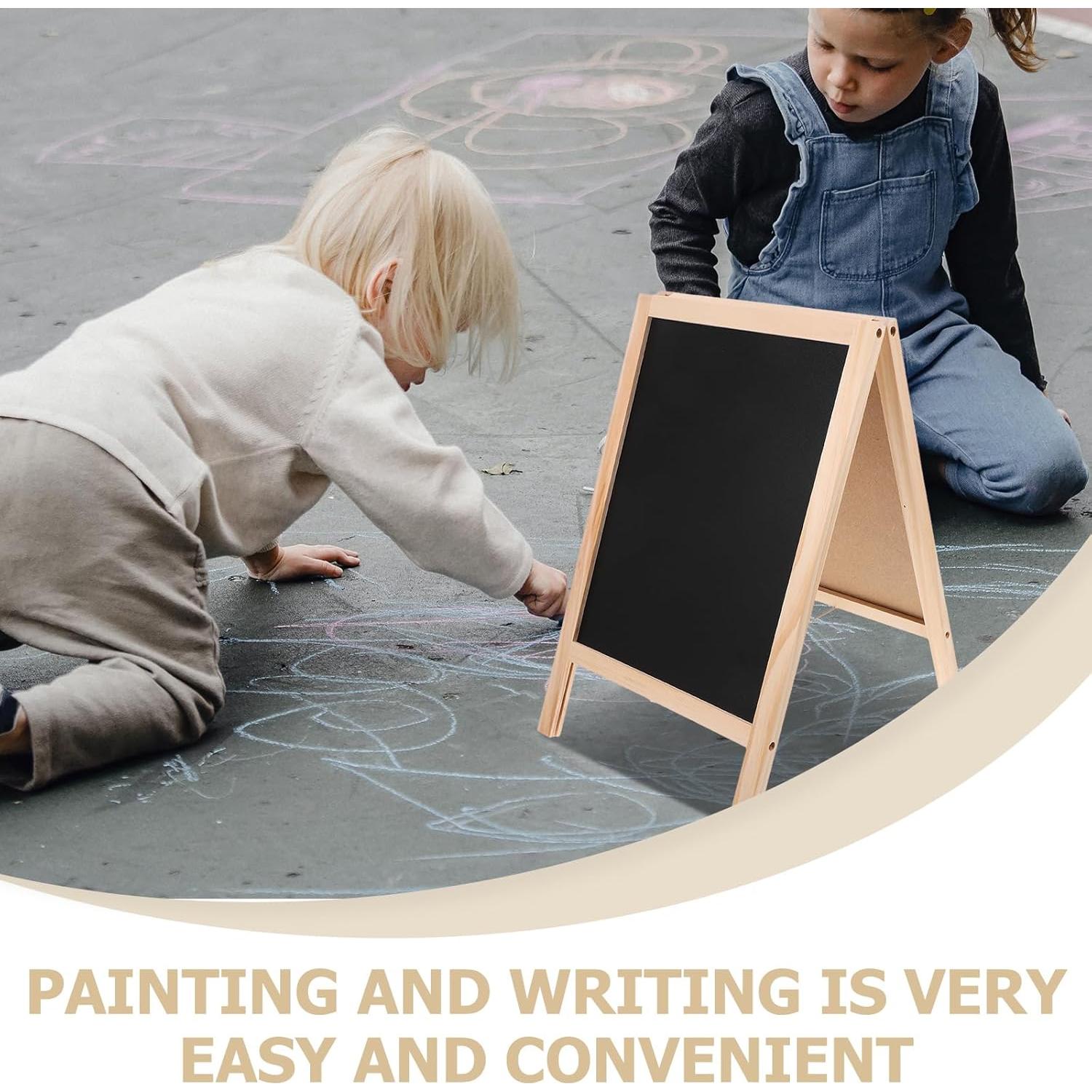 Caballete de Arte Toyvian para Niños - Pizarra Doble Cara 40x25cm