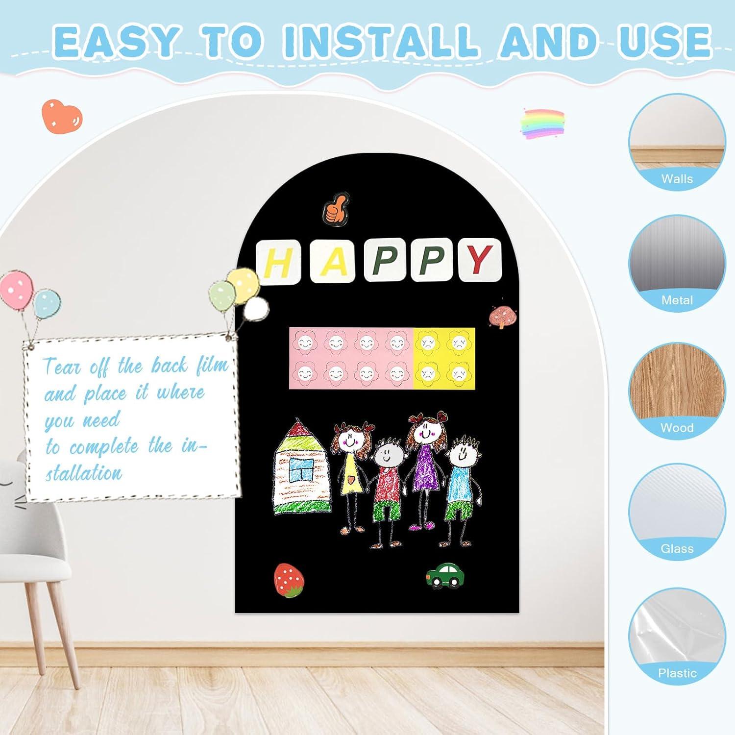 Calcomanía Magnética para Pared LAIAMER 50x100 cm Negra