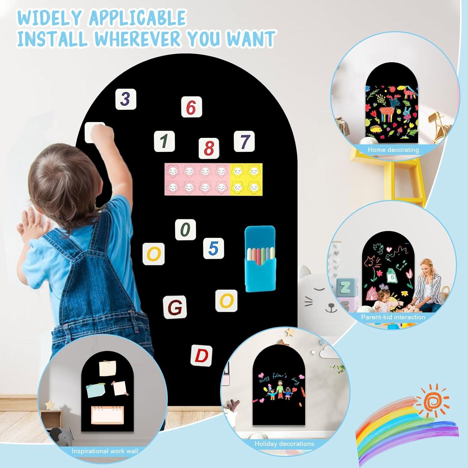 Calcomanía Magnética para Pared LAIAMER 50x100 cm Negra