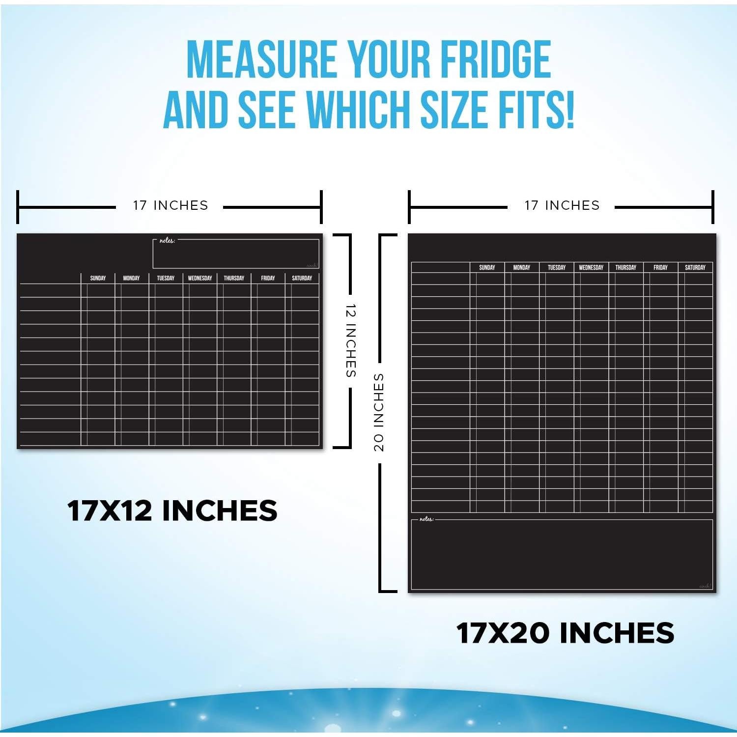 Tablero Magnético Borrable Cinch 43x30 cm Negro con Marcadores