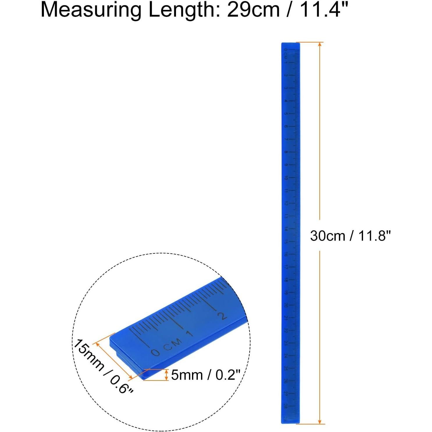 Regla Magnética HARFINGTON 30cm ABS para Pizarra Blanca