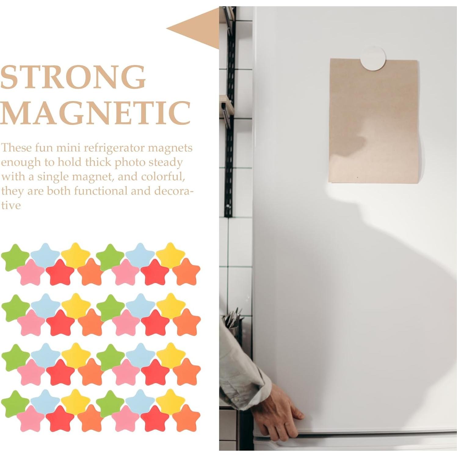 Imanes de Refrigerador Estrella NUOBESTY 120 Pcs Magnéticos