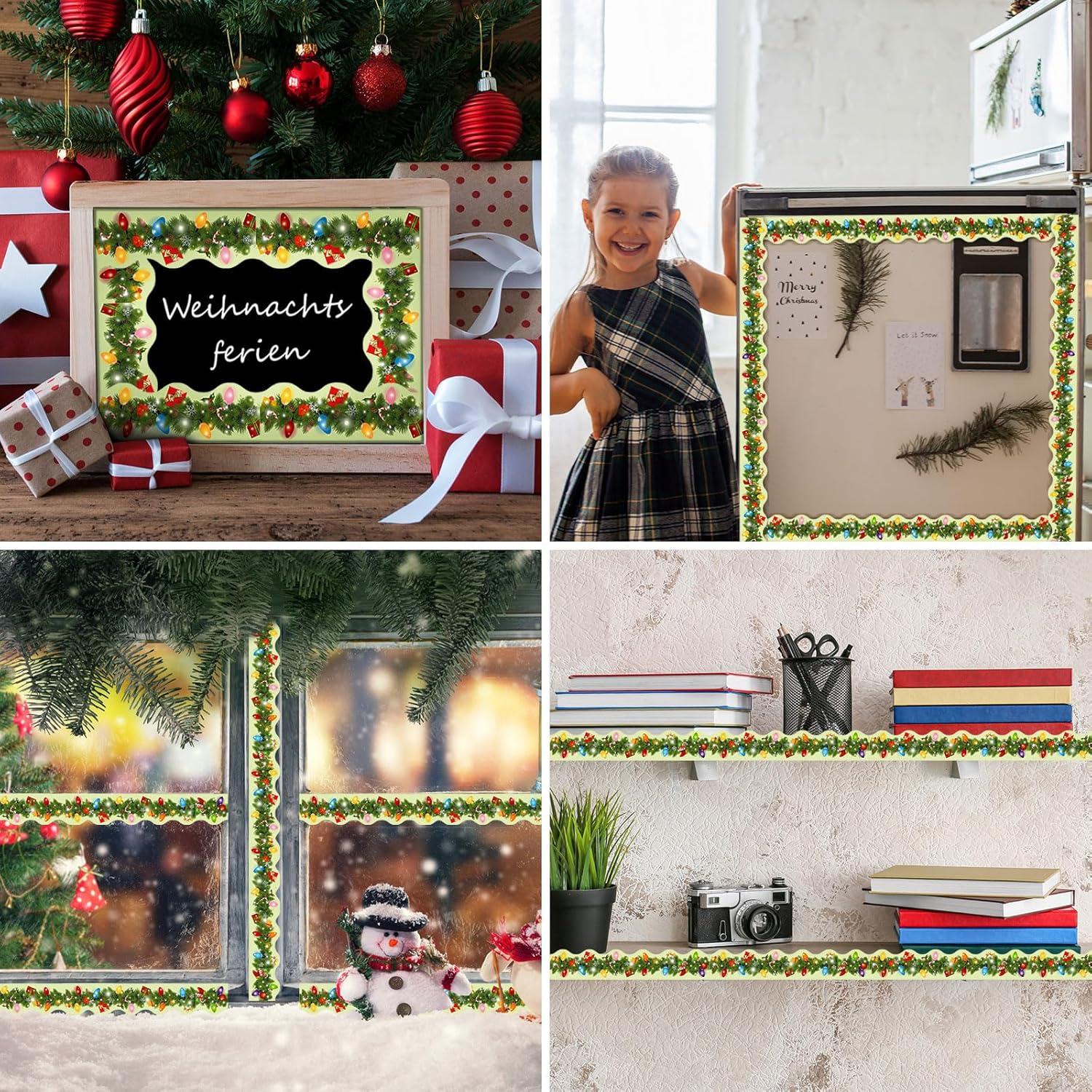 Borde Magnético Navideño Zhanmai 24 Pcs 30.48x5.08 cm