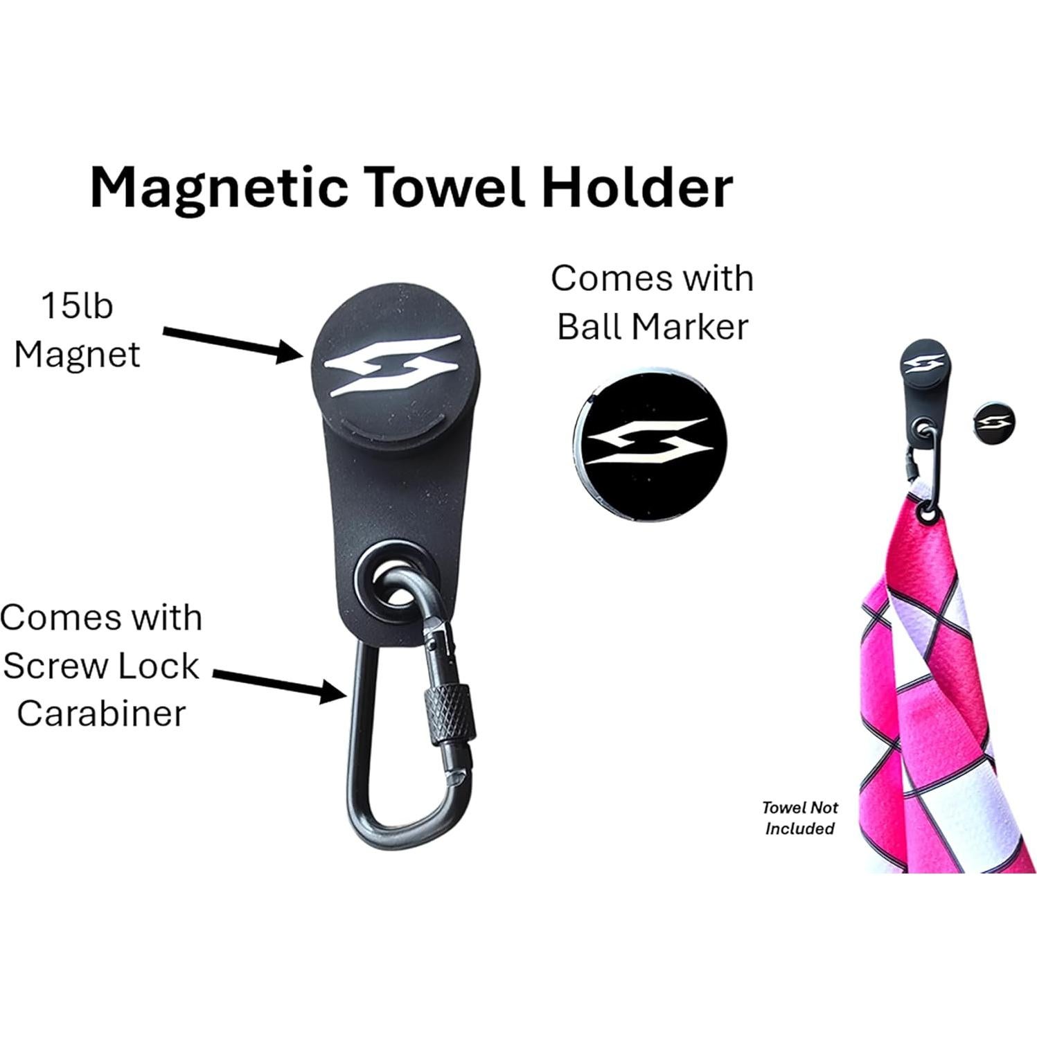 Toalla de Golf Magnética Scale Wear 35.56x50.8cm con Clip