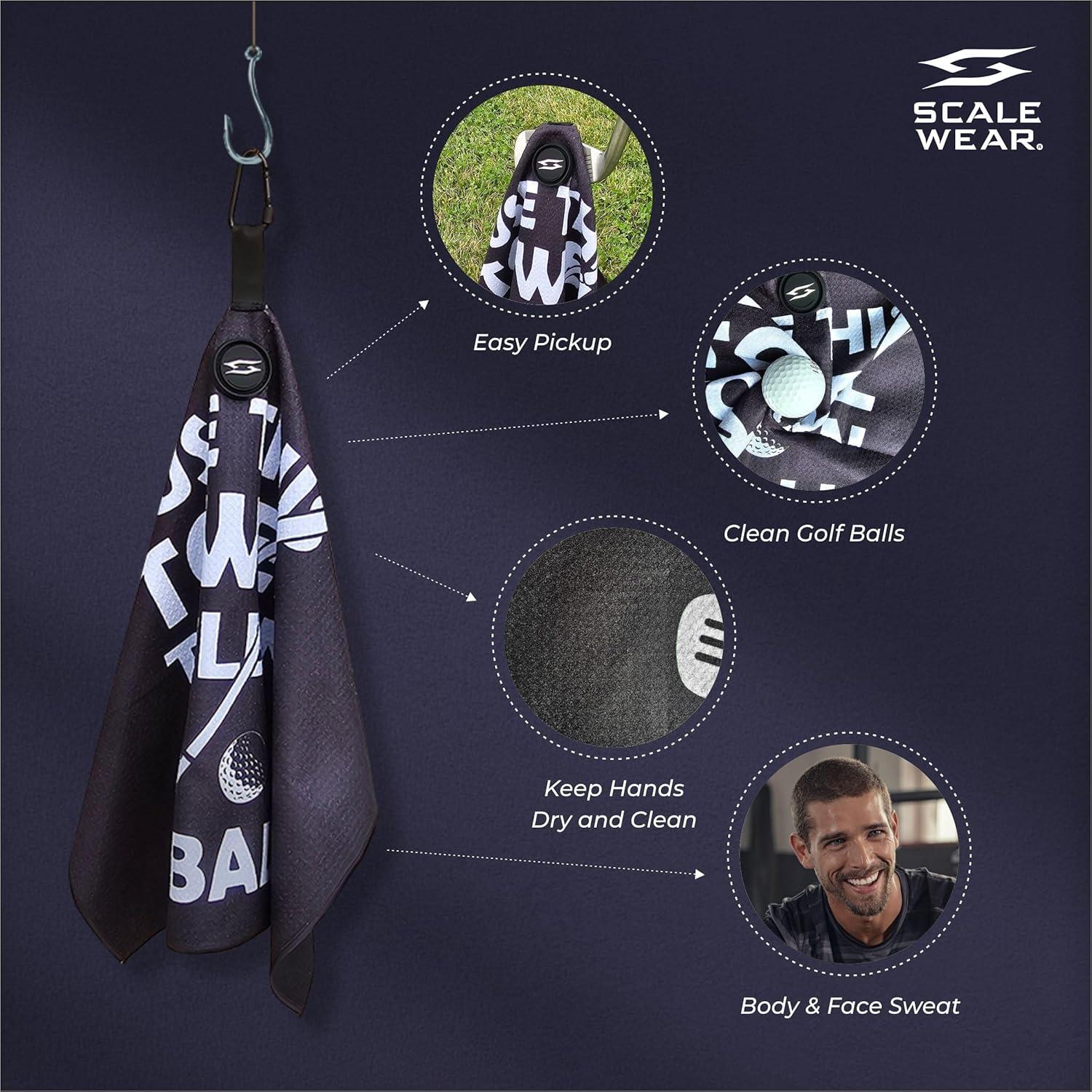 Toalla de Golf Scale Wear Magnética 40.64x60.96cm Microfibra
