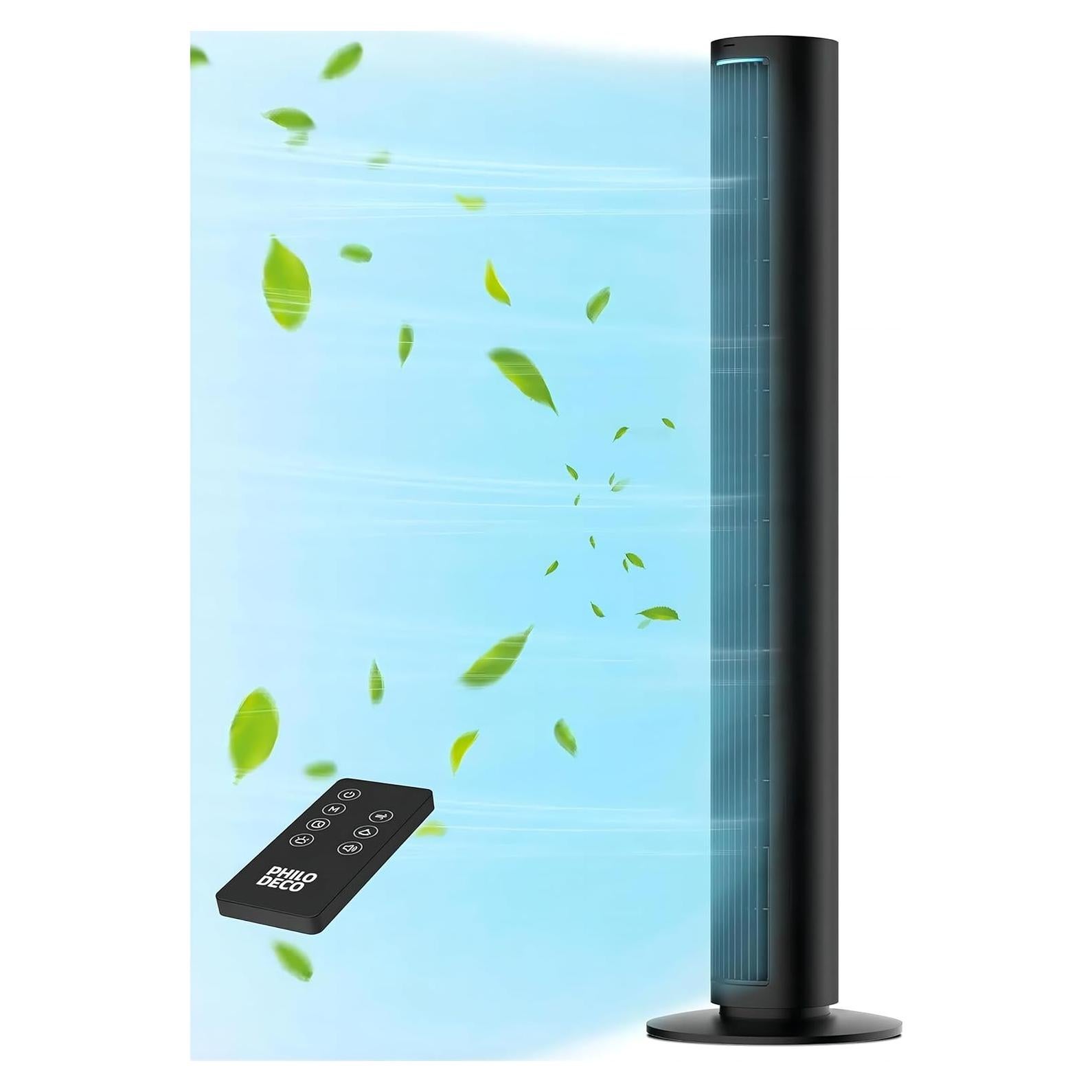 Ventilador de Torre PHILODECO 101.6 cm Oscilante Silencioso