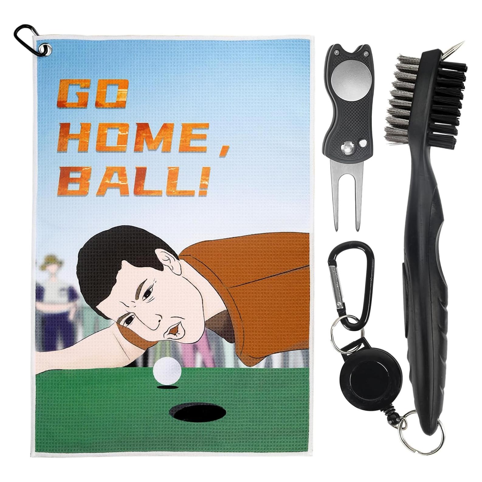Juego de Toallas de Golf TRINKA con Cepillo y Herramienta Divot