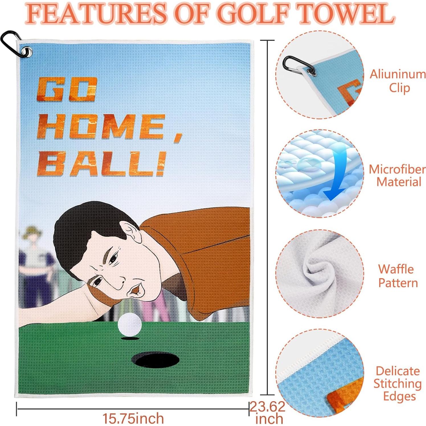 Juego de Toallas de Golf TRINKA con Cepillo y Herramienta Divot