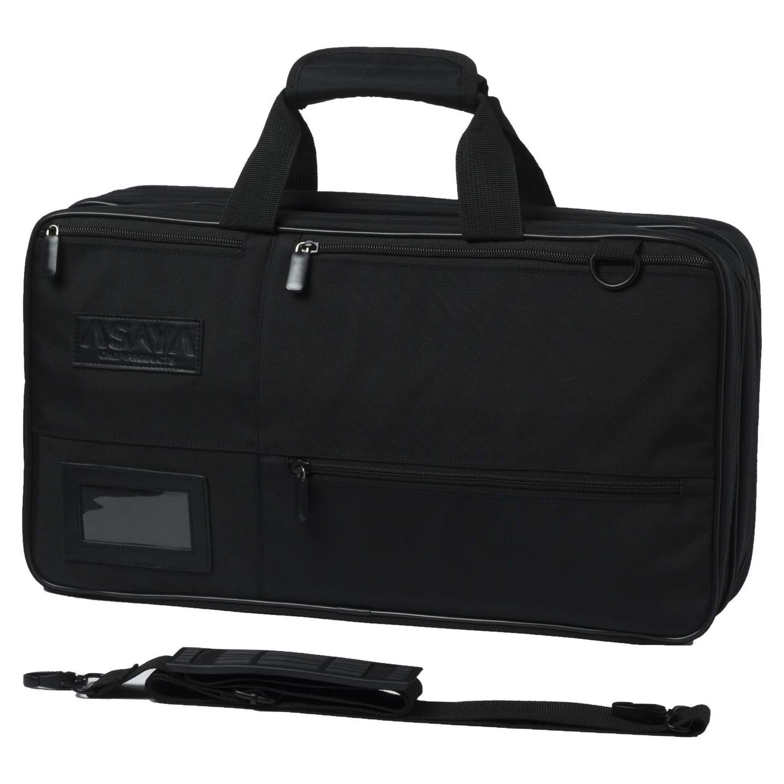 Bolsa de Cuchillos Asaya Chef - 28 Bolsillos Nylon Negro