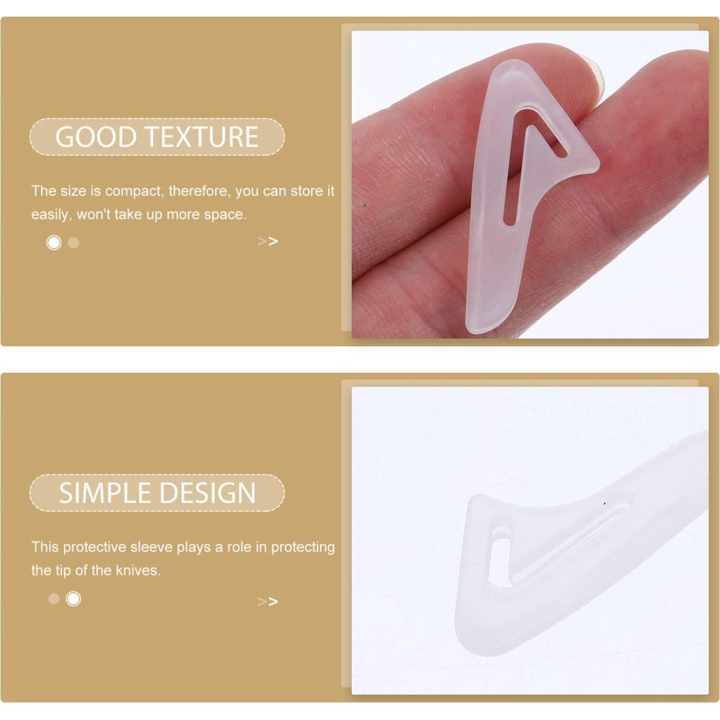 Cubiertas Protectores de Punta de Cuchillo Kichvoe 25 Pzas