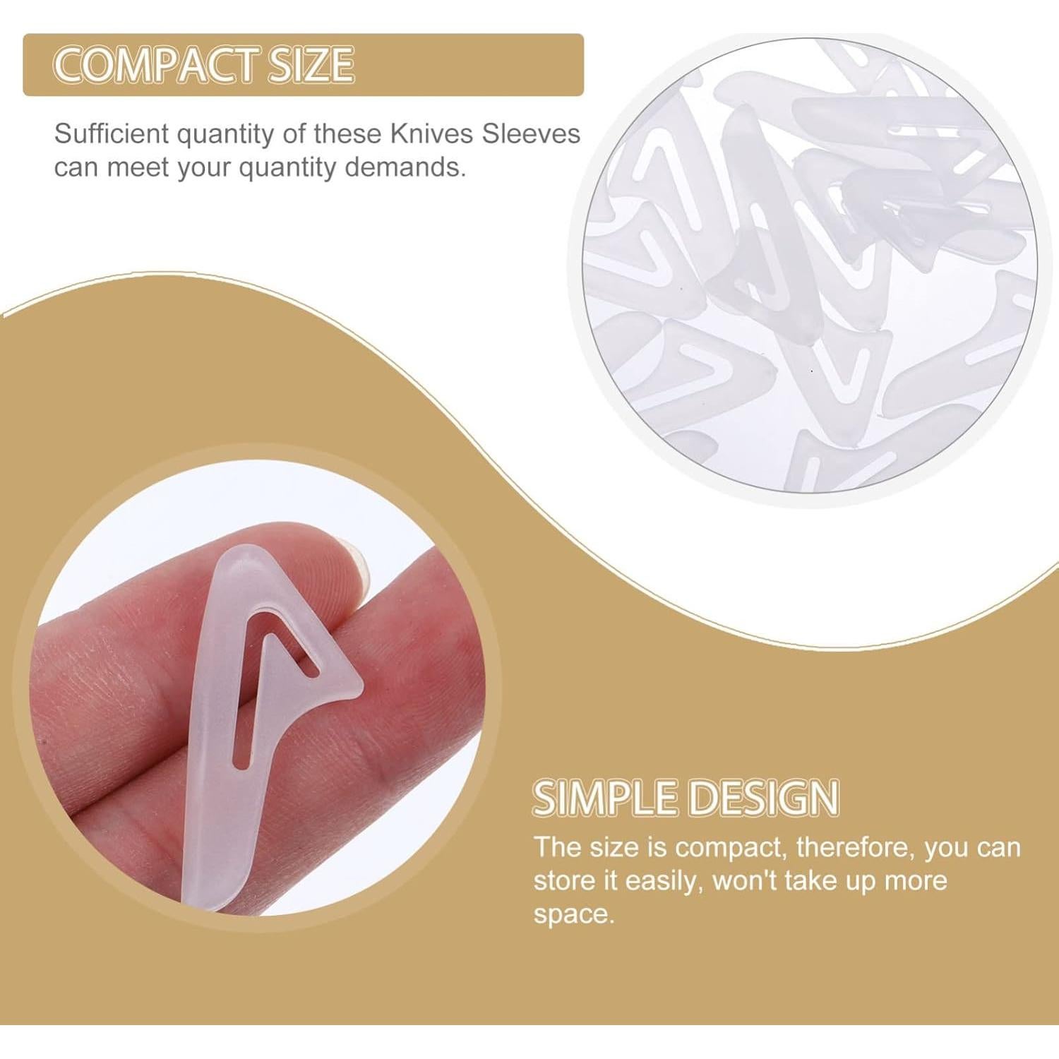 Cubiertas Protectores de Punta de Cuchillo Kichvoe 25 Pzas