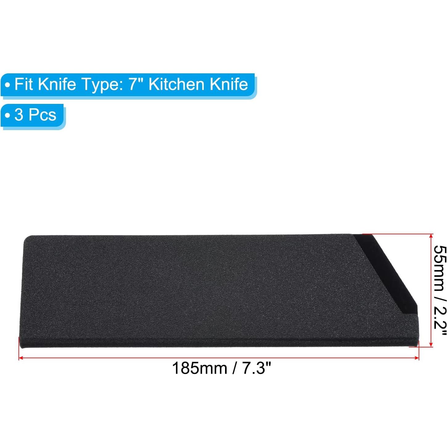 Funda de cuchillo de cocina PATIKIL 7" negra - 3 unidades