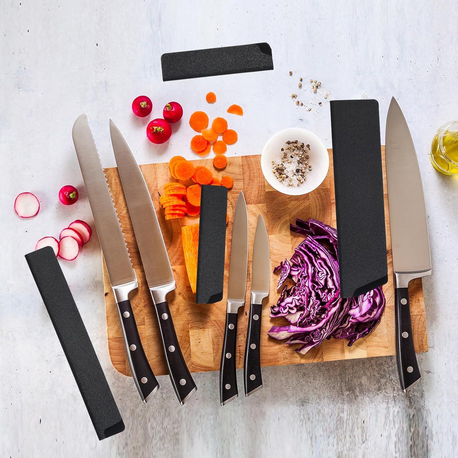 Funda de cuchillo de cocina PATIKIL 7" negra - 3 unidades