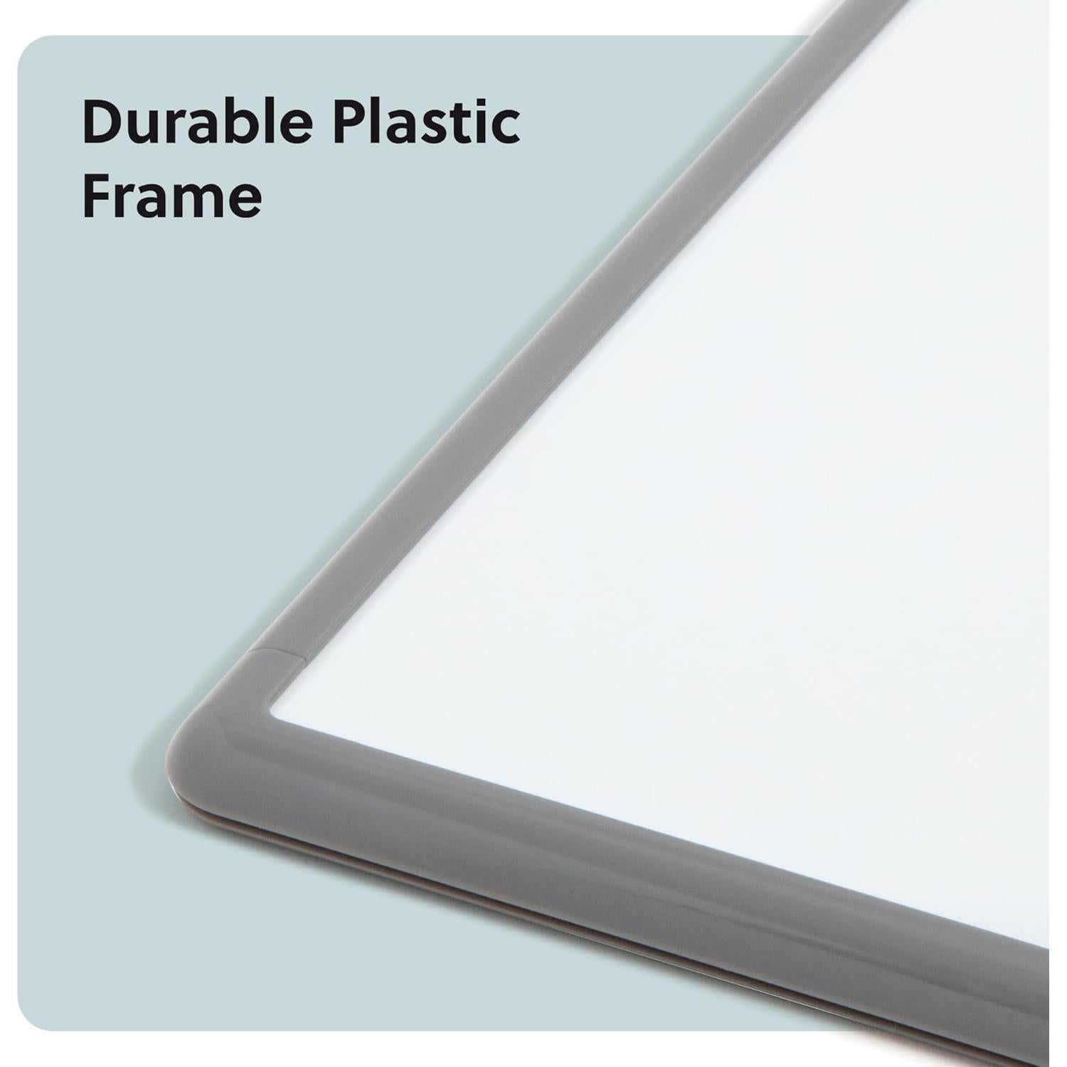 Pizarra Magnética Borrado en Seco U Brands 28x36 cm Gris