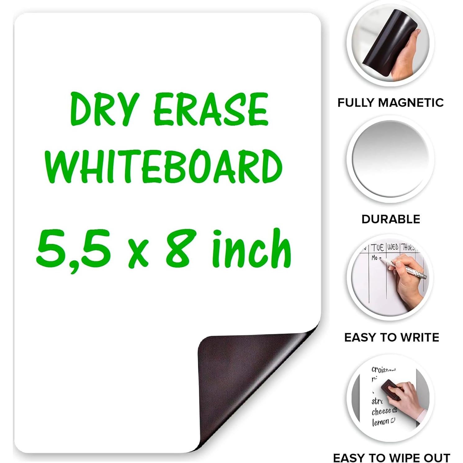 Tablero de Borrado en Seco Magnético JUZARI 13.97x20.32 cm