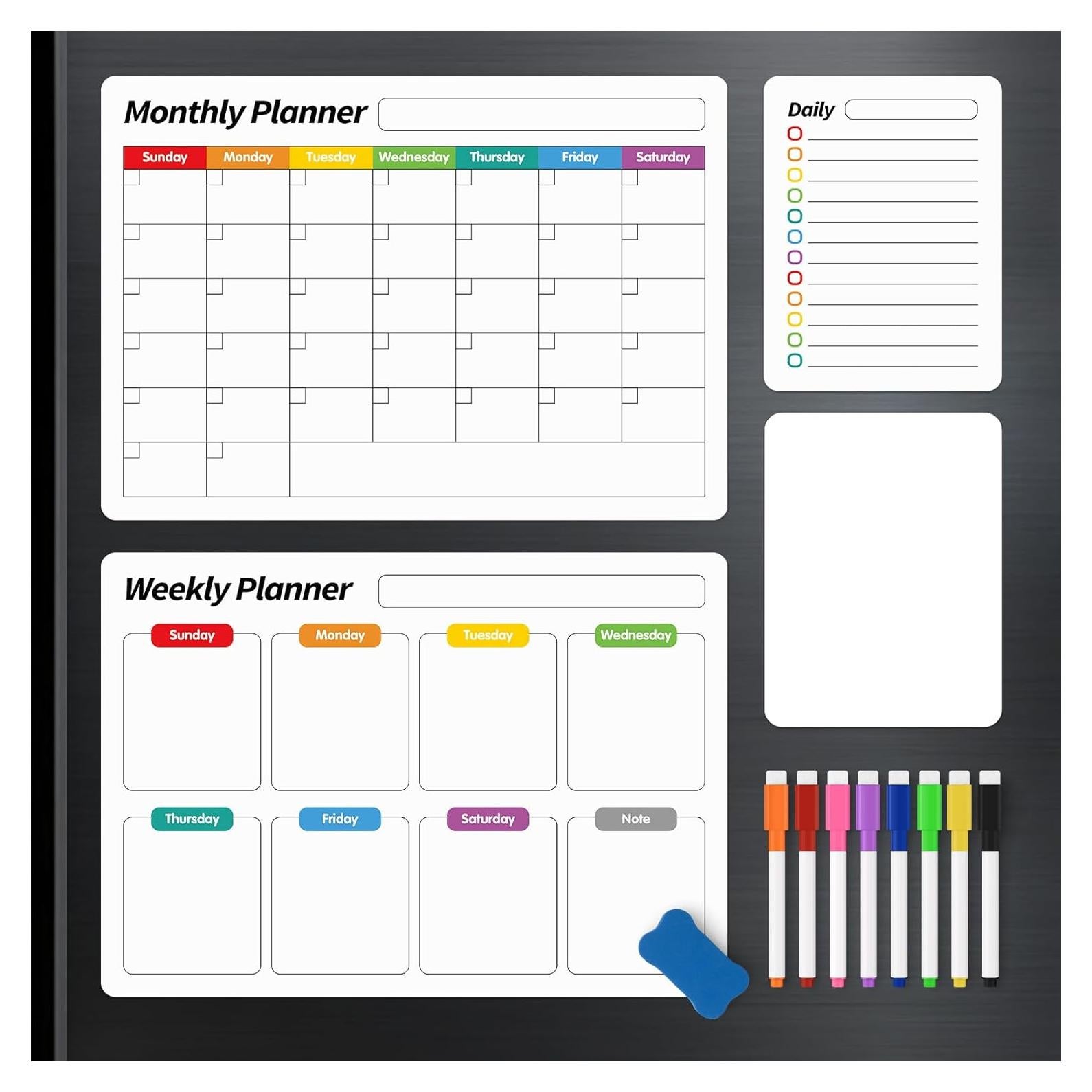 Pizarra Blanca Magnética FINDMAG 4 en 1 - Calendario y Planificadores