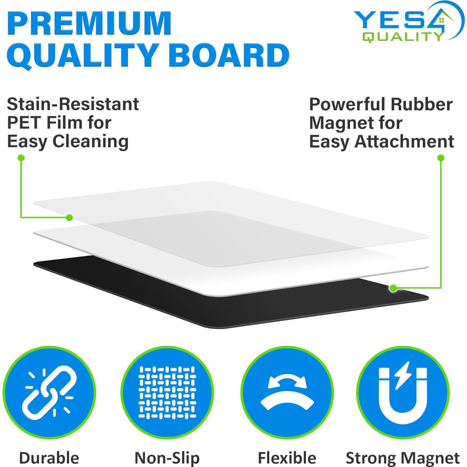 Calendario Magnético Mensual Yes4Quality 40x30 cm para Nevera