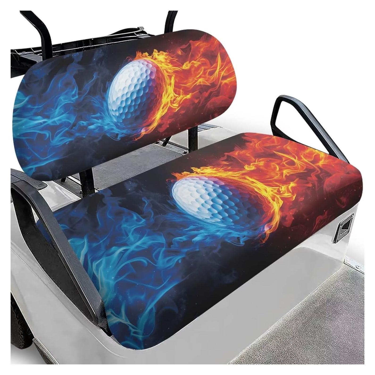 Funda de Asiento para Carro de Golf Rarucativ CZQ22 Estampado Rojo y Azul