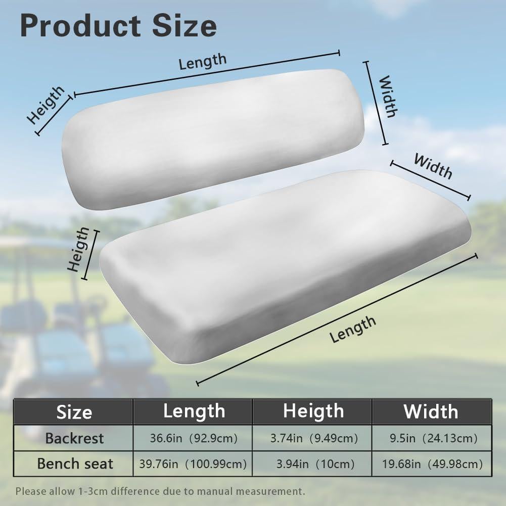 Funda de Asiento para Carro de Golf Rarucativ CZQ22 Estampado Rojo y Azul