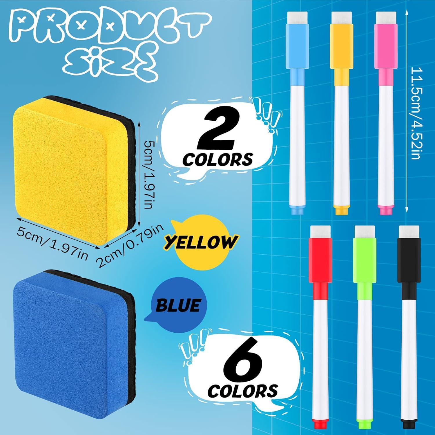 Juego de 2 Tableros Magnéticos Borrables Sinmoe 30x20 cm