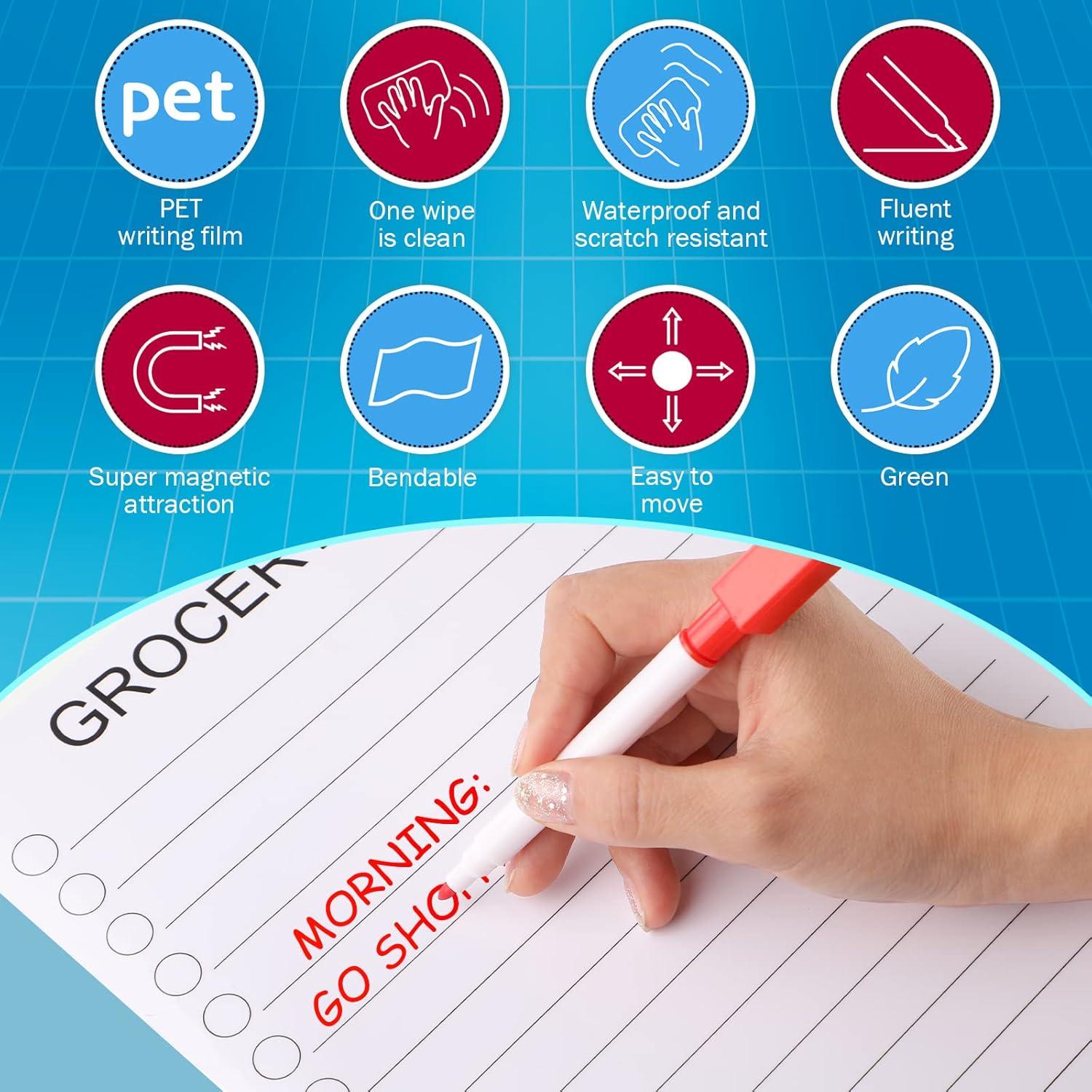 Juego de 2 Tableros Magnéticos Borrables Sinmoe 30x20 cm