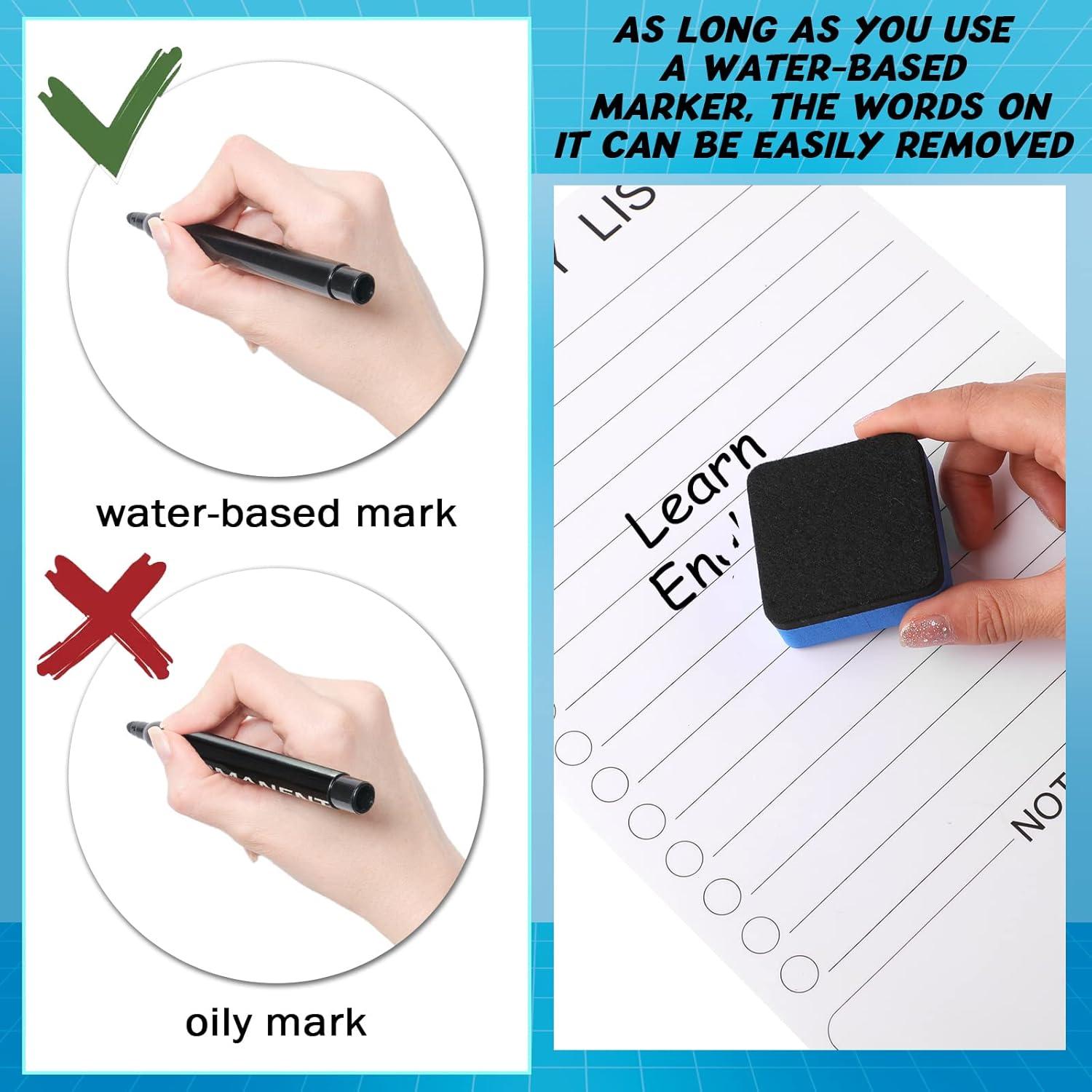 Juego de 2 Tableros Magnéticos Borrables Sinmoe 30x20 cm