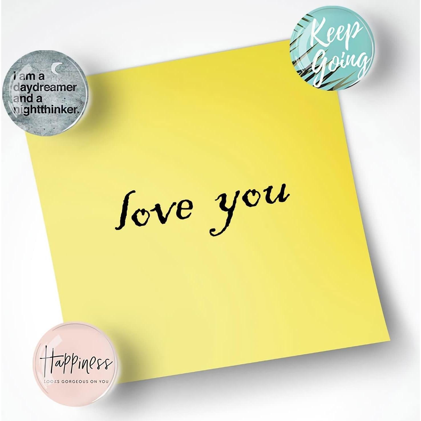 12 Imanes de Refrigerador de Vidrio Poitvd 3 cm Decorativos