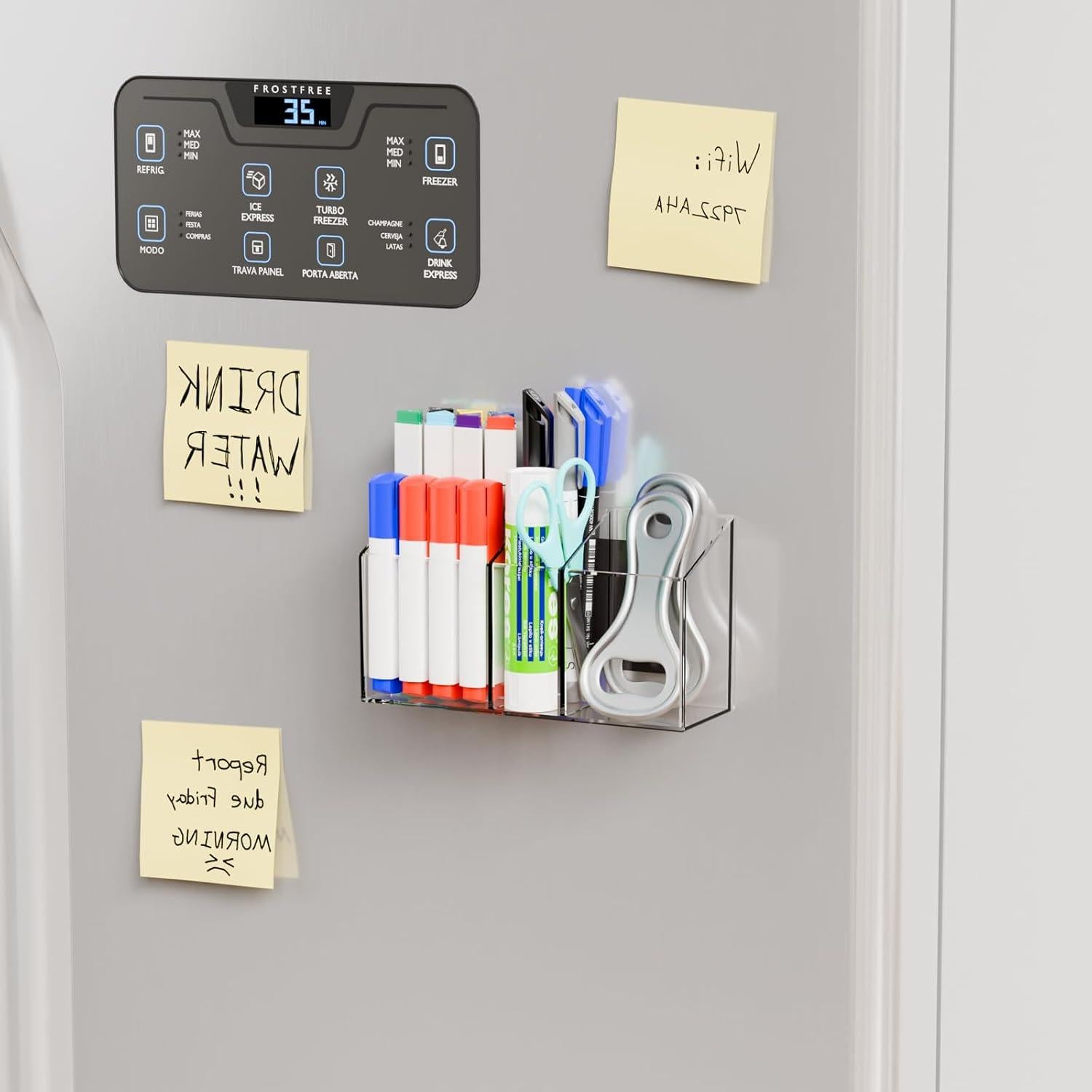 Soporte Magnético para Marcadores Yieach - Acrílico Transparente